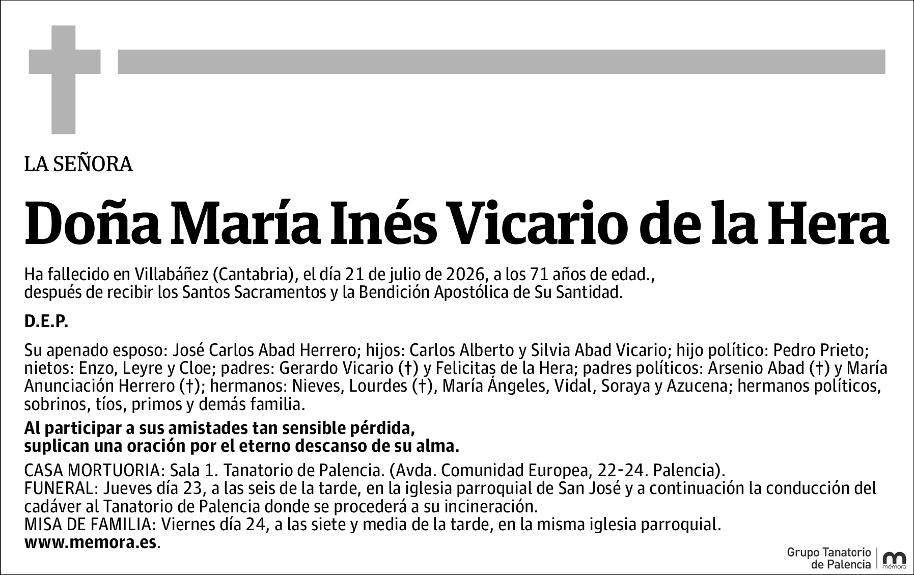 María Inés Vicario de la Hera