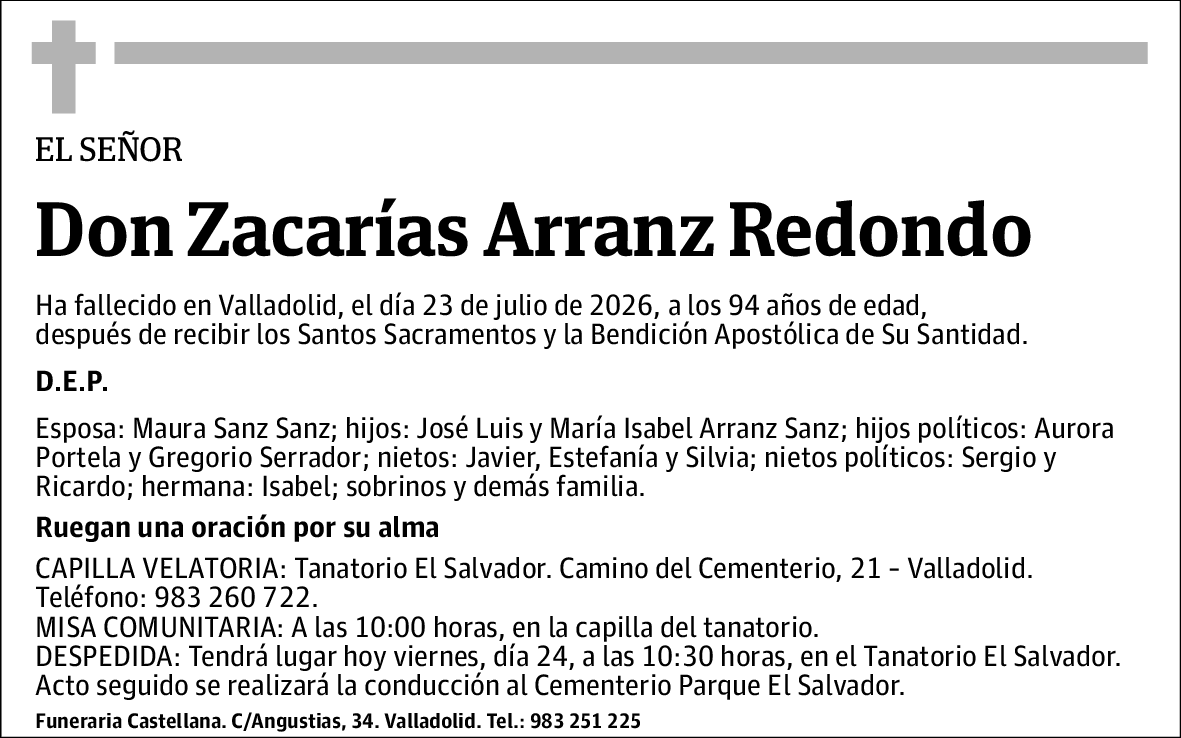 Zacarías Arranz Redondo