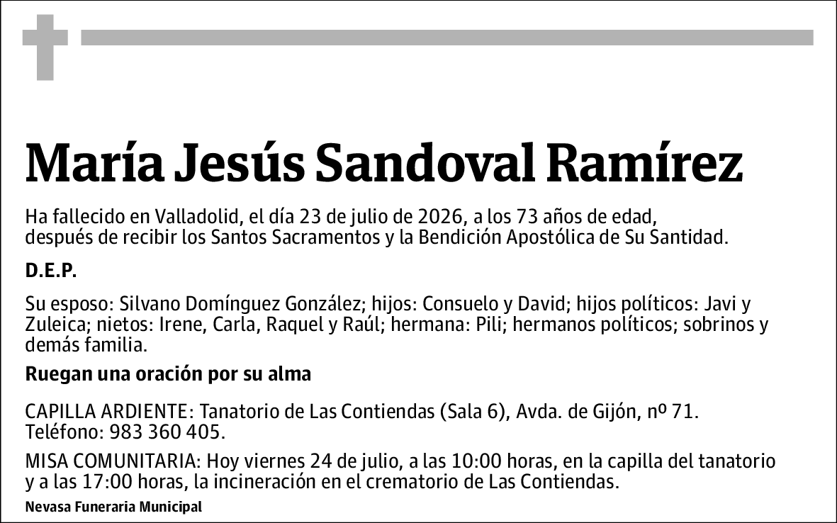 María Jesús Sandoval Ramírez