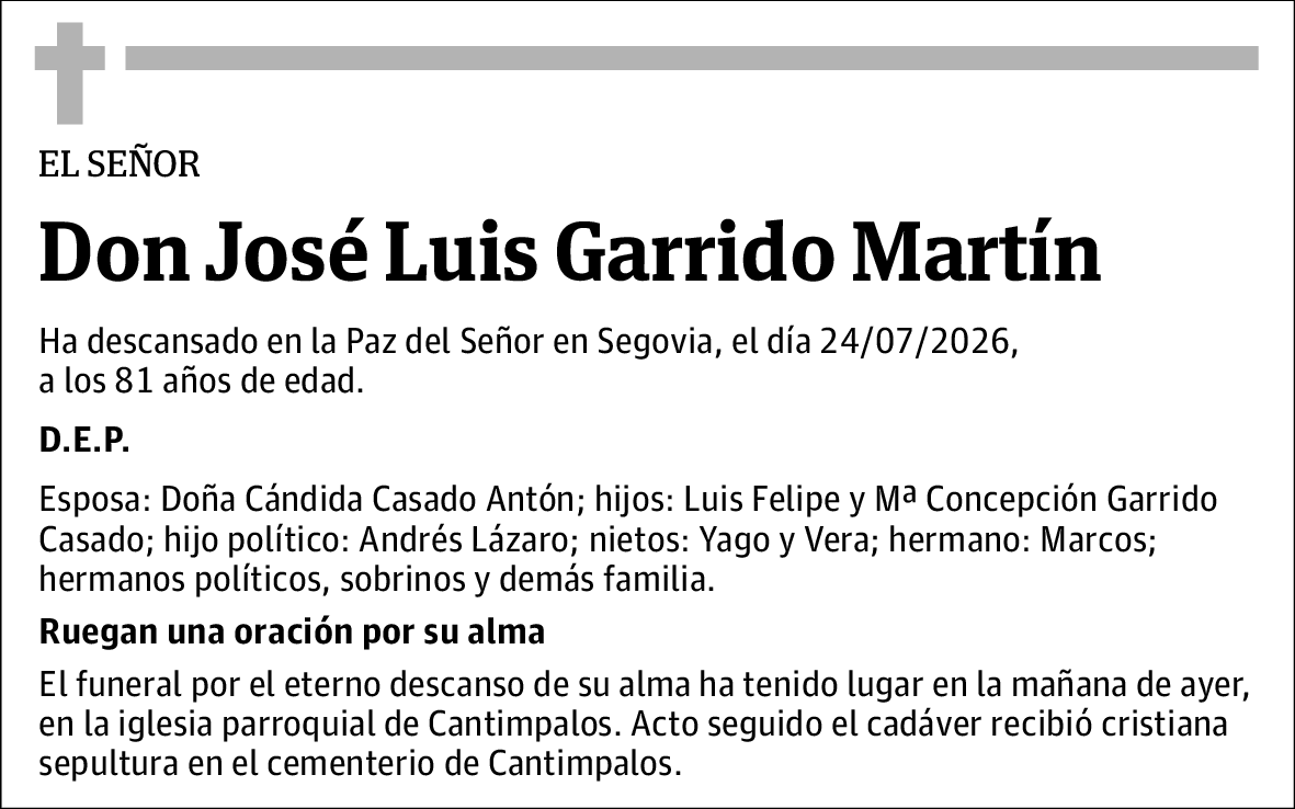 José Luis Garrido Martín