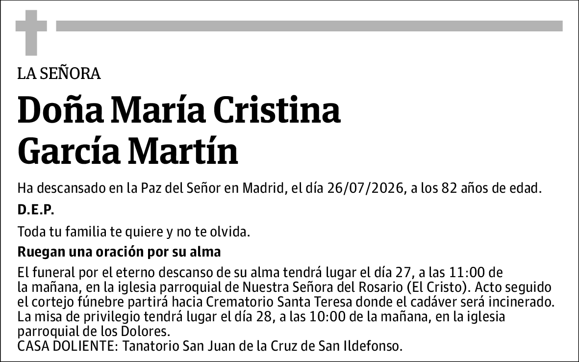 María Cristina García Martín