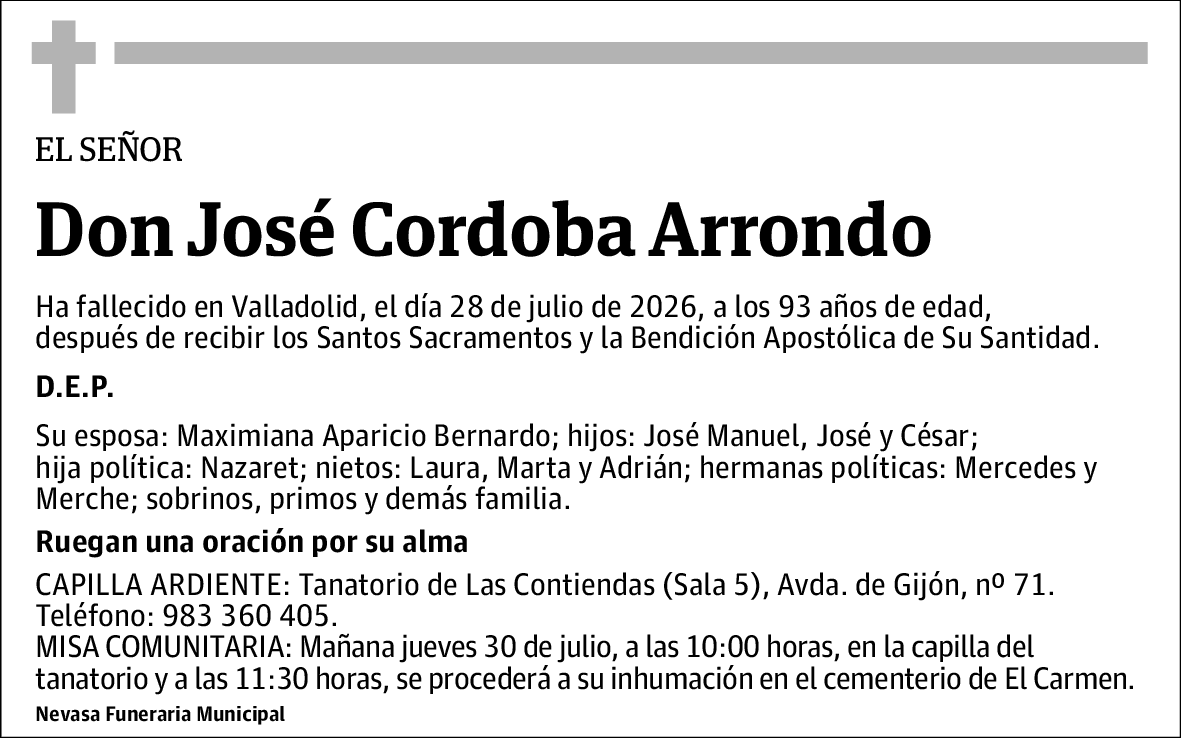 José Cordoba Arrondo