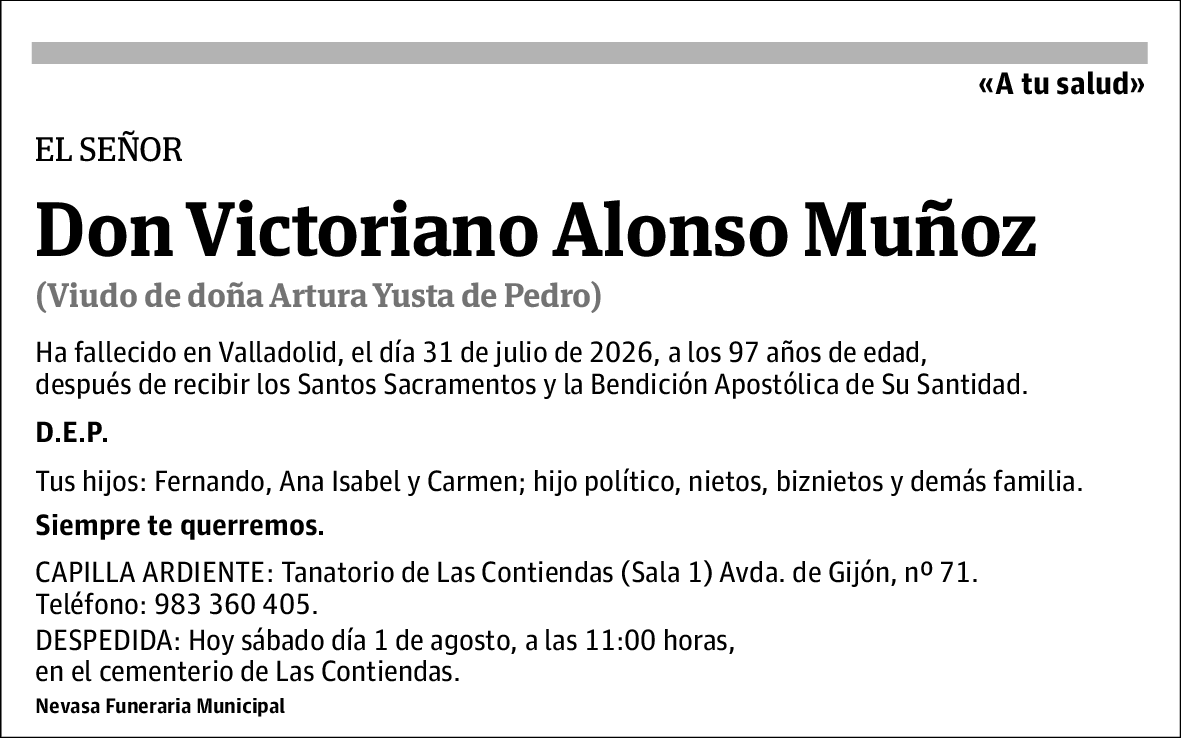Victoriano Alonso Muñoz