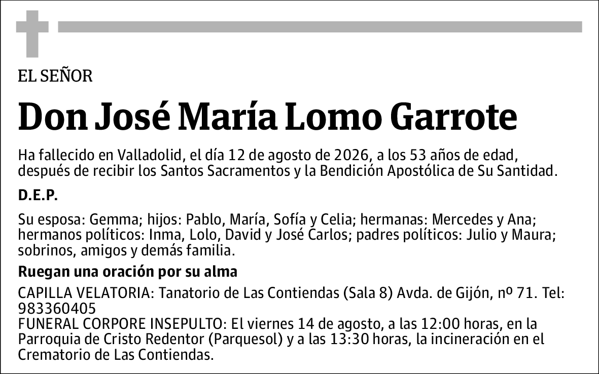 José María Lomo Garrote