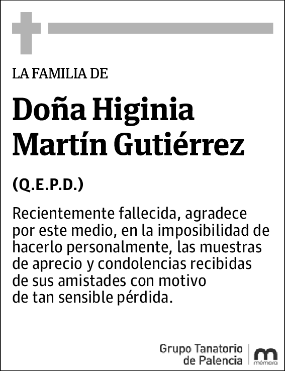 Higinia Martín Gutiérrez