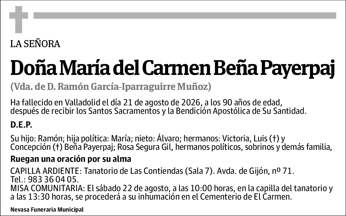 María del Carmen Beña Payerpaj