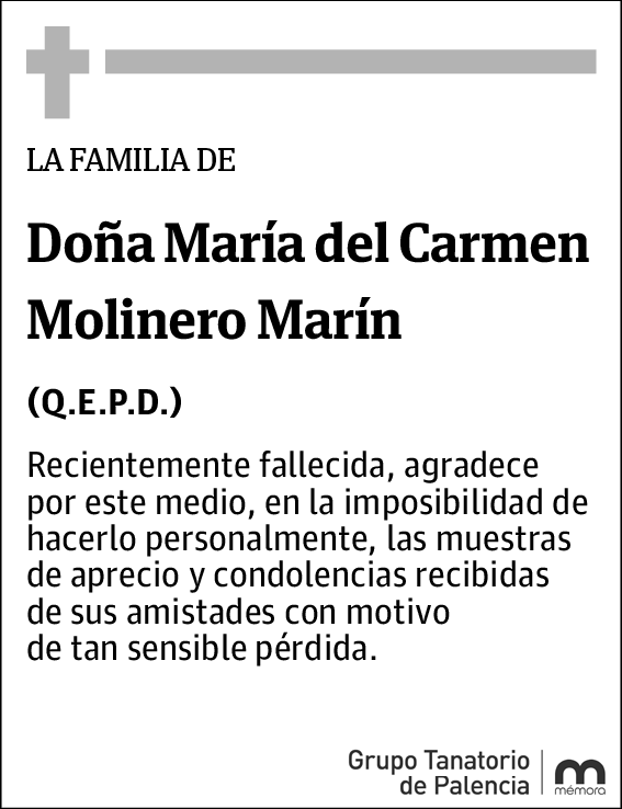 María del Carmen Molinero Marín