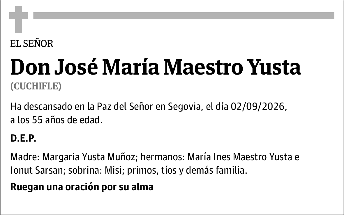 José María Maestro Yusta