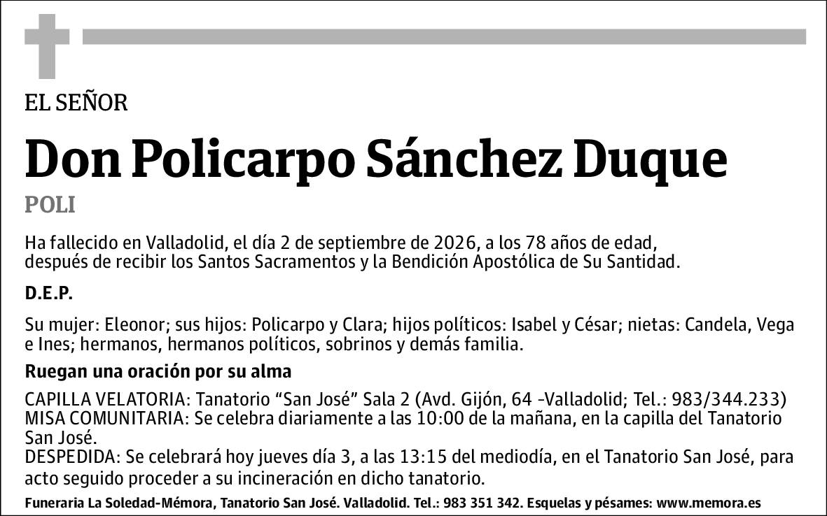 Policarpo Sánchez Duque
