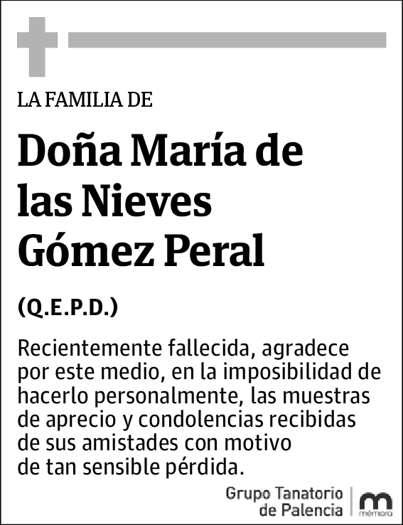 María de las Nieves Gómez Peral