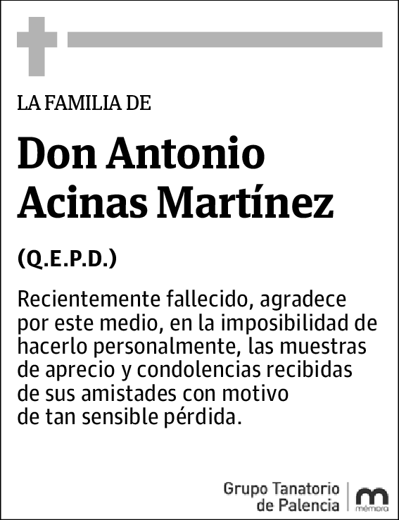 Antonio Acinas Martínez
