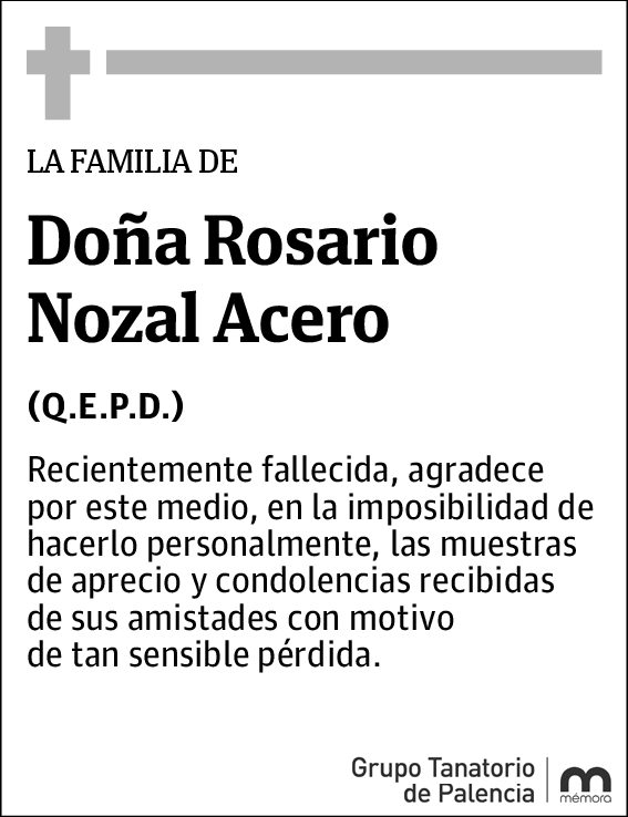 Rosario Nozal Acero