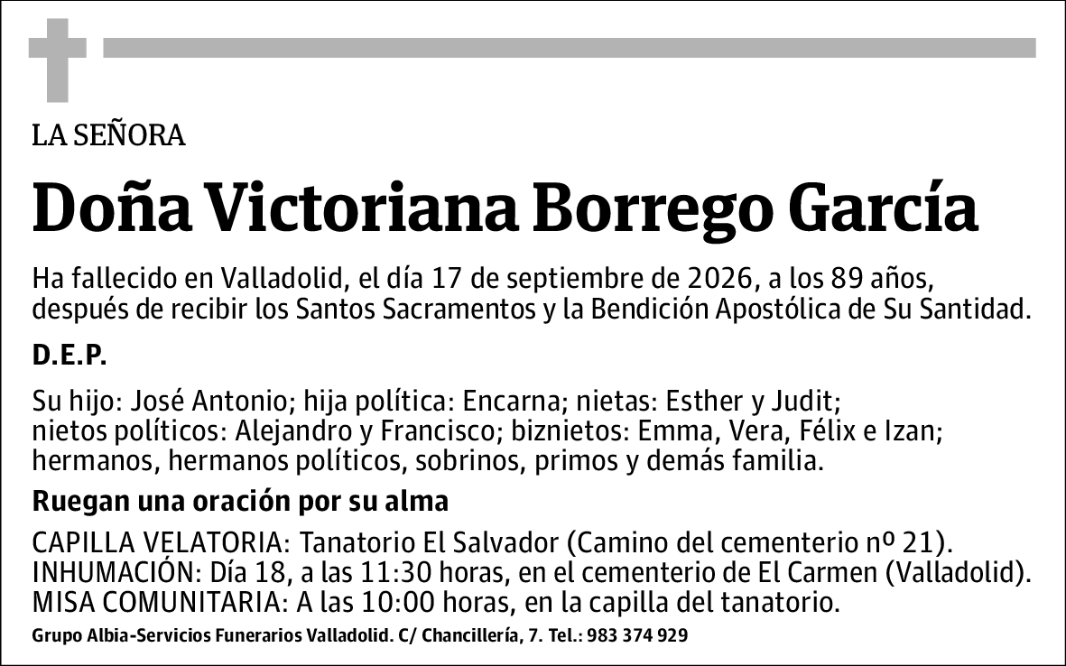 Victoriana Borrego García