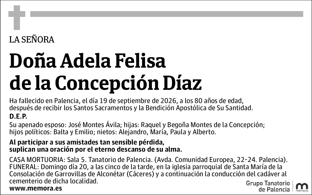 Adela Felisa de la Concepción Díaz