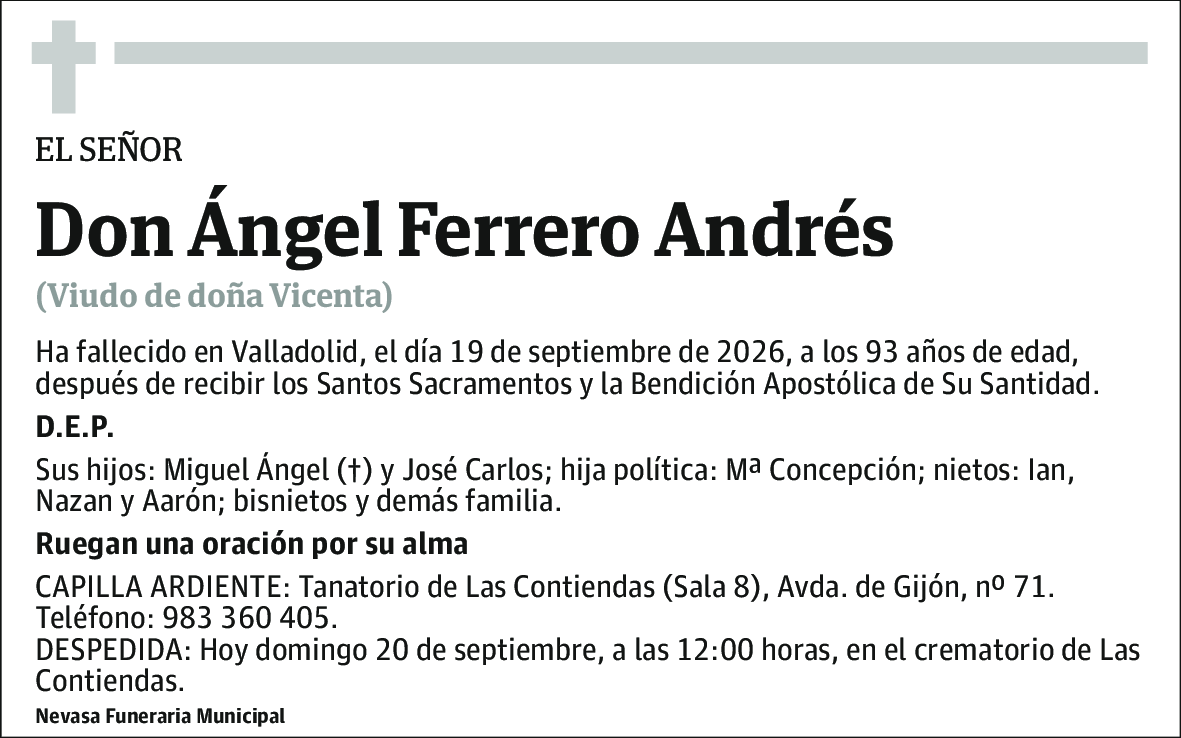 Don Ángel Ferrero Andrés