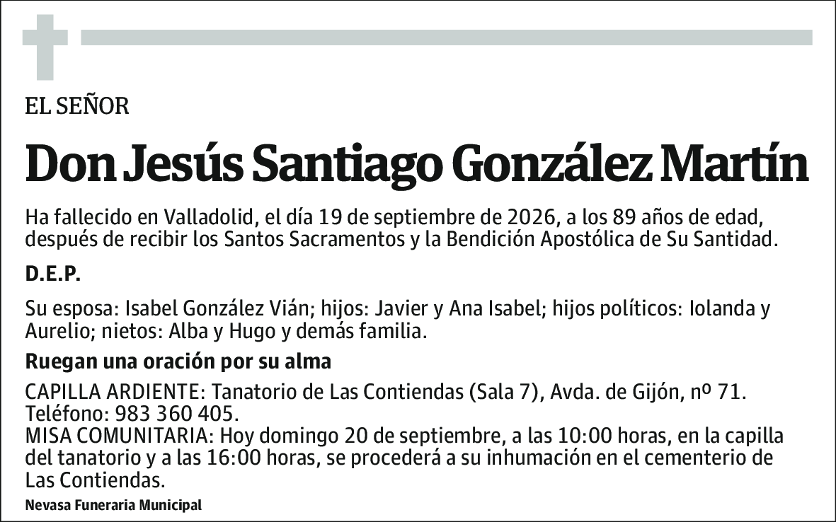 Jesús Santiago González Martín