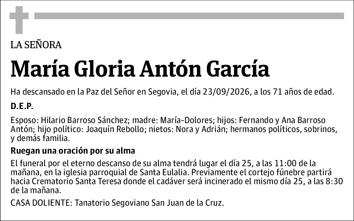 María Gloria Antón García