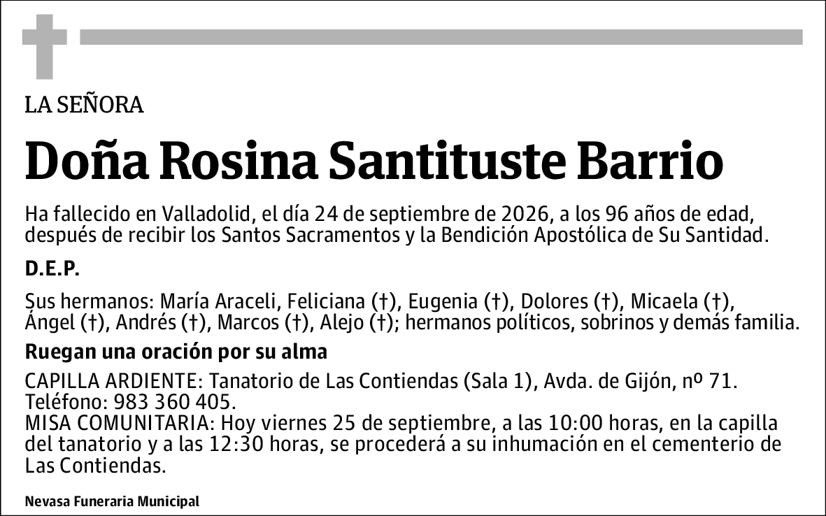 Rosina Santituste Barrio