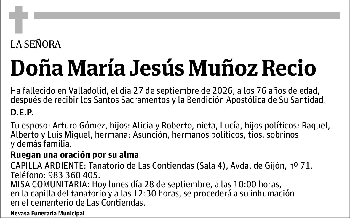 María Jesus Muñoz Recio
