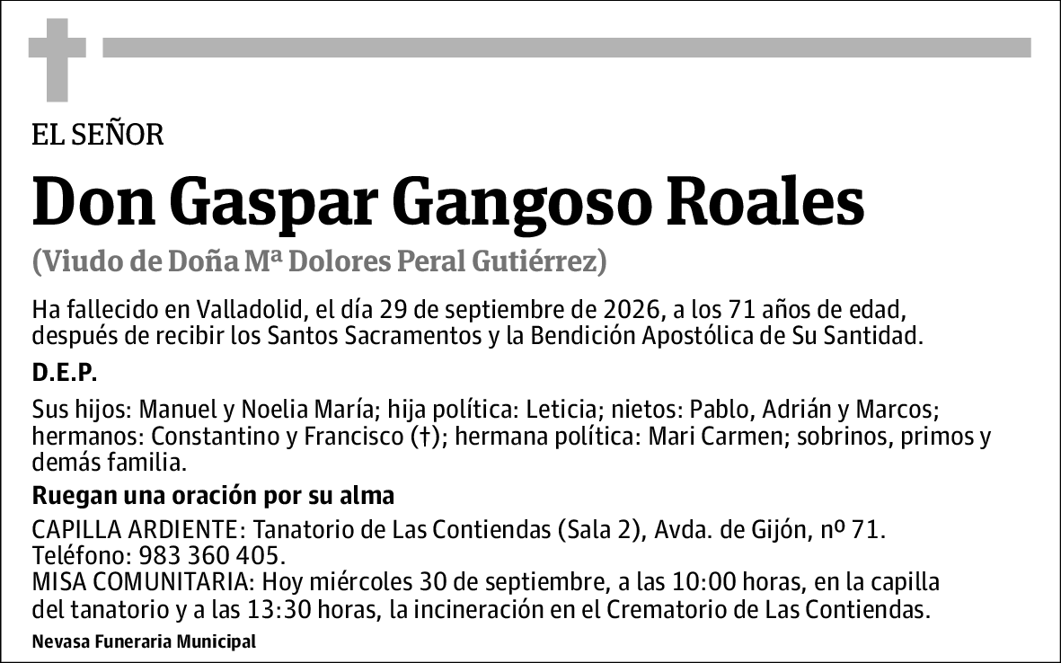 Gaspar Gangoso Roales