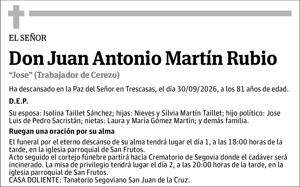 Juan Antonio Martín Rubio
