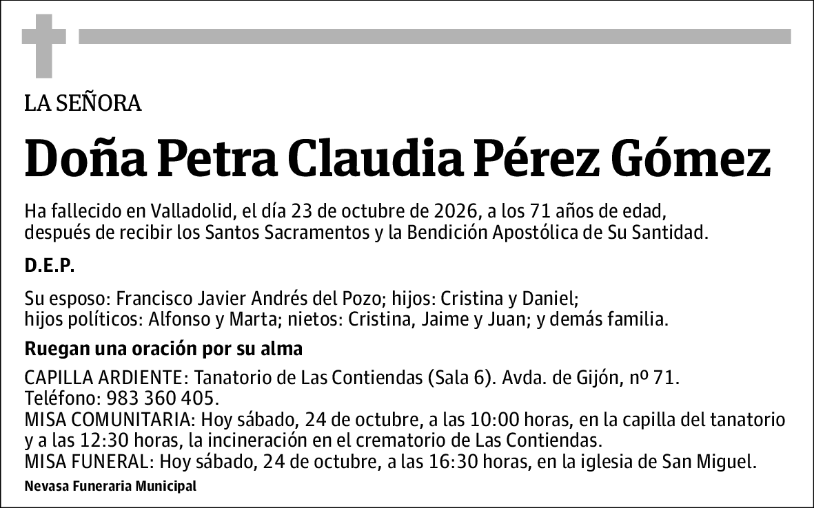 Petra Claudia Pérez Gómez