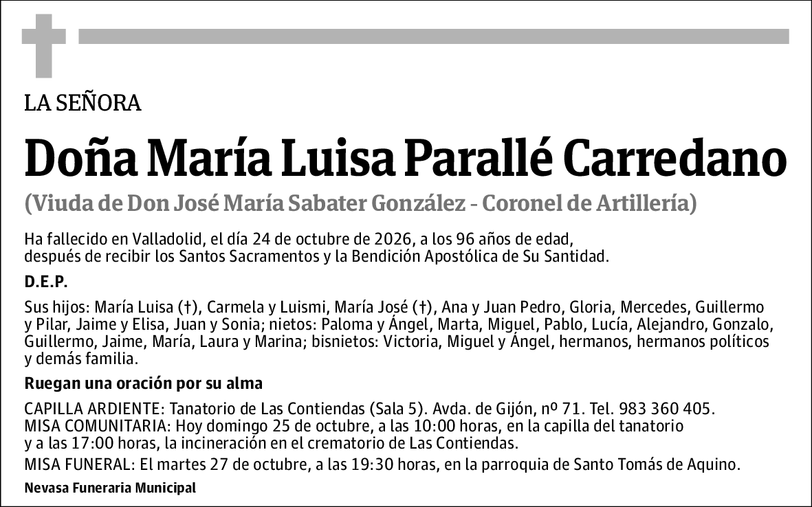 María Luisa Parallé Carredano
