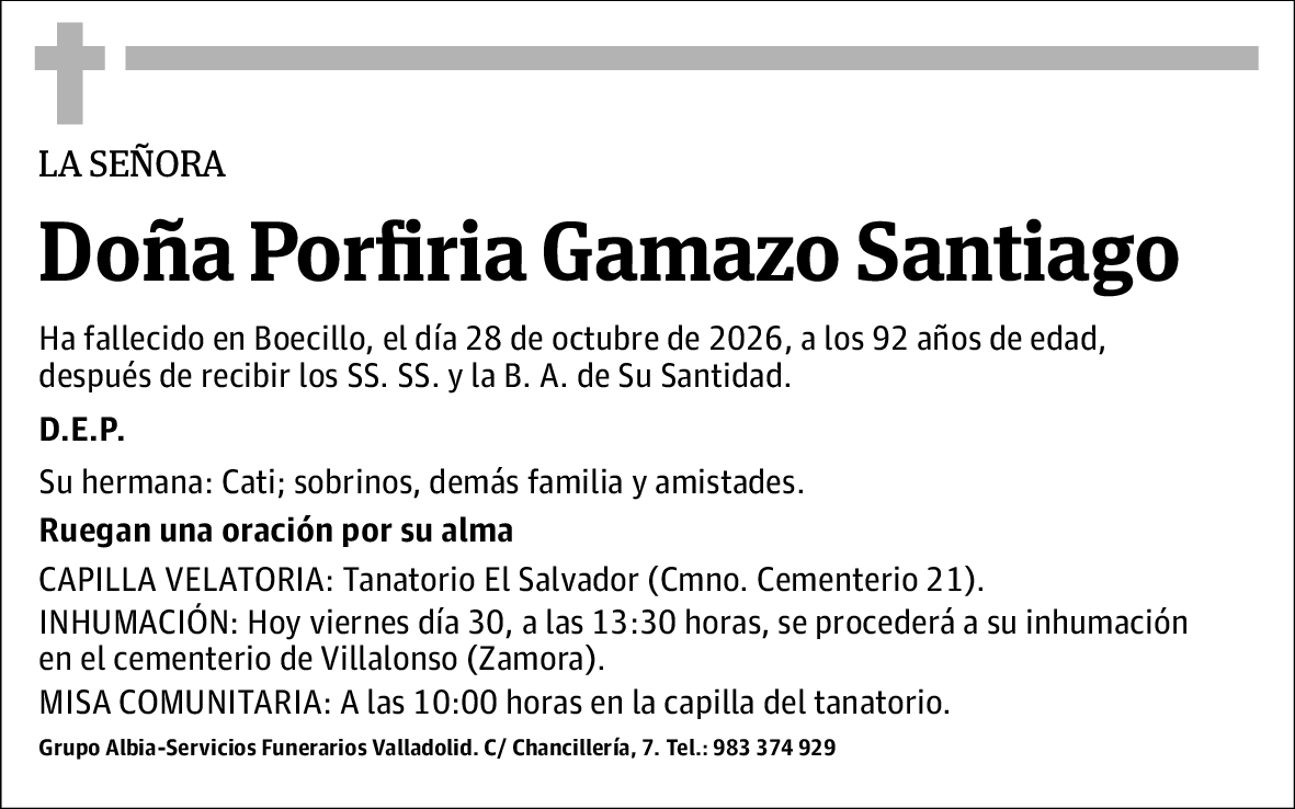 Porfiria Gamazo Santiago