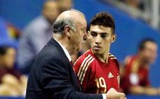 Munir en su debut con La Roja./EFE