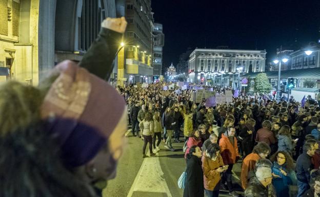 Manifestación general del 8-M en Valladolid.