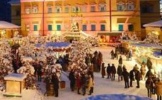 Mercadillo navideño de Salzburgo./