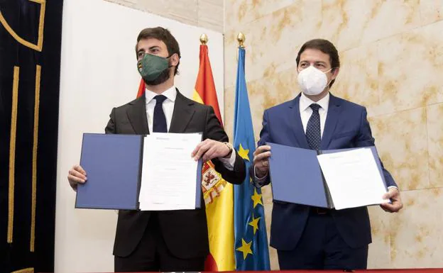Primer pacto de gobierno PP-Vox | El Norte de Castilla