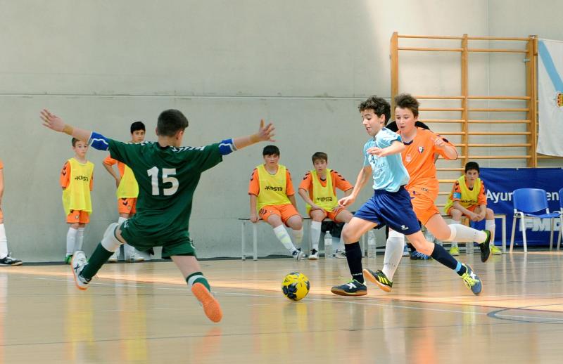 Futsal tekma v športnem centru Lalo García. 